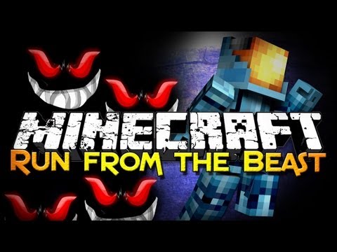 Minecraft: Run From The Beast w/ Friends - Poor Fluffy (Mini-Game)