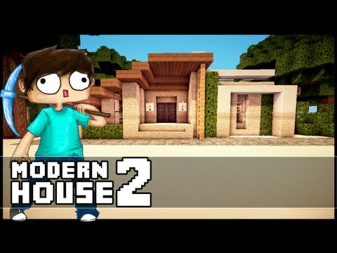 Minecraft Let´s Build: Small Modern House - Part 2