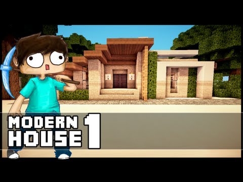 Minecraft Let´s Build: Small Modern House - Part 1