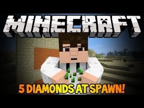 Minecraft 1.5.2 Seeds | 5 Diamonds & Iron Tools from Spawn