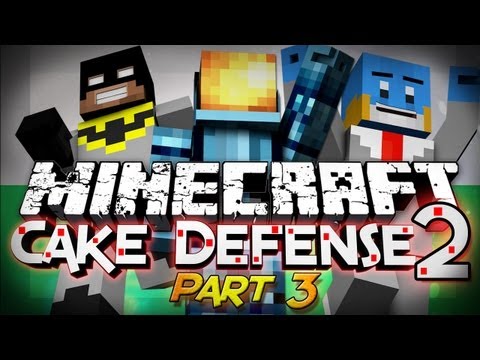 Minecraft: Cake Defense 2 - Part 3 - w/ Husky and Ryan (Mini-Game)