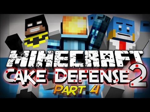 Minecraft: Cake Defense 2 - Finale! - w/ Husky and Ryan (Mini-Game)
