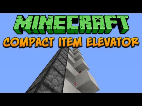 Minecraft: Compact Item Elevator Tutorial