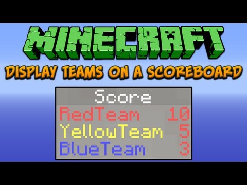 Minecraft: Display Teams On A Scoreboard Tutorial