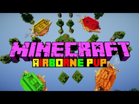 Minecraft Airborne PVP: Ep 1 - Feat. TheCampingRusher, ChildDolphin & FarFewGames!