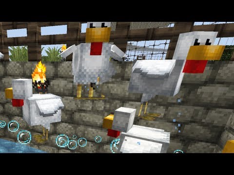 Chicken & Egg Farm (Tutorial) - Minecraft