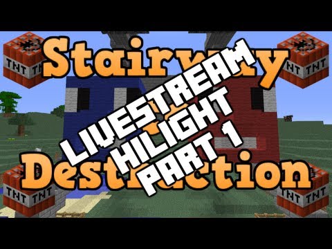 Minecraft - Stairway to Destruction - Charity Livestream - Part 1