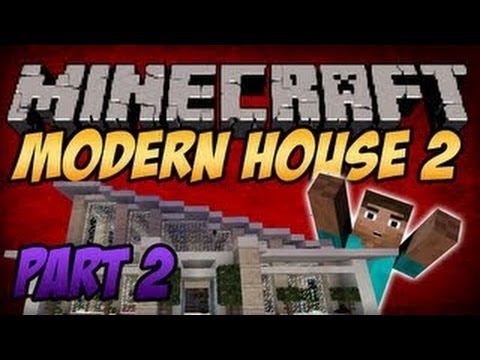 Minecraft Building Tutorial - Modern House (Part 2)