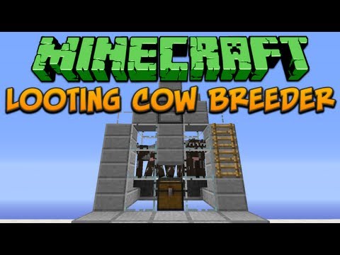 Minecraft: Looting Cow Breeder Tutorial