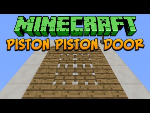Minecraft: Piston Piston Door Tutorial