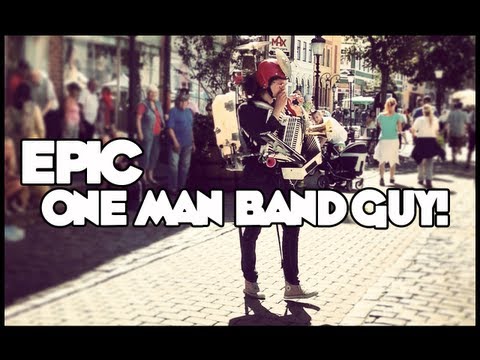 Epic One Man Band Guy! (Street Performer in Sweden)