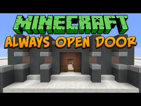 Minecraft: Always Open Door Tutorial