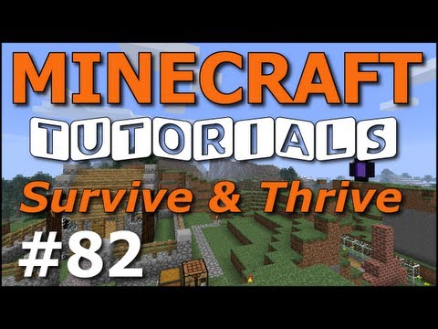 Minecraft Tutorials - E82 Name Tags and Horse Armor (Survive and Thrive Season 6)
