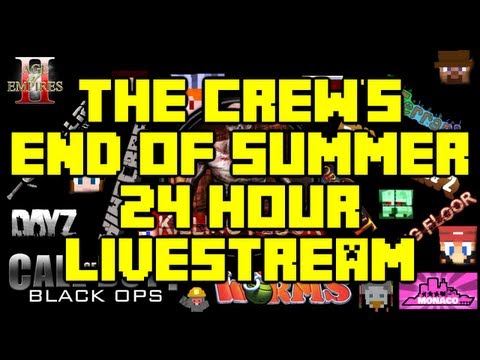 Crew's 24 Hour Live Stream Starting in 2 hours! Last minute information