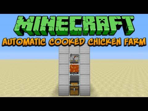 Minecraft: Automatic Cooked Chicken Farm Tutorial