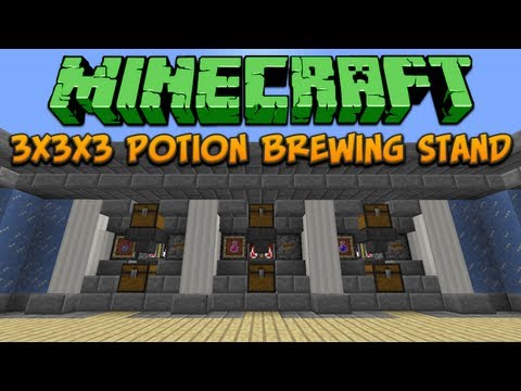 Minecraft: 3x3x3 Potion Brewing Stand Tutorial