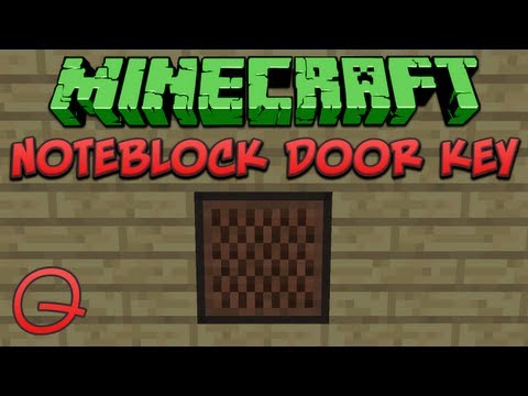 Minecraft: Noteblock Door Key (Quick) Tutorial