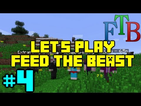 Minecraft - Feed the Beast Let's Play - Episode 4 - Quick, back home!
