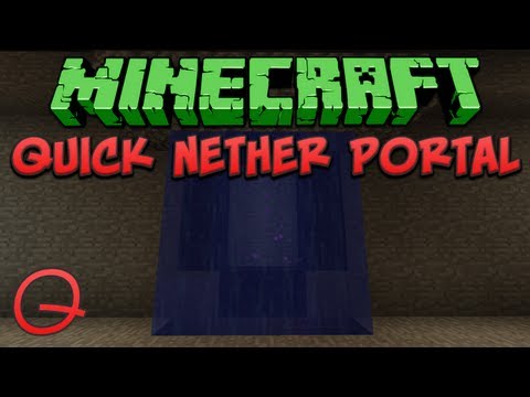 Minecraft: Quick Nether Portal Tutorial