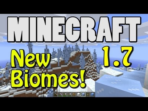 Minecraft 1.7 Snapshot New Biomes - MESA! ICE SPIKES! SAVANNA! SUNFLOWER! MORE!