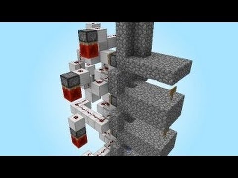 Minecraft 1.6.2 Tutorial - Redstone Mine Drop System