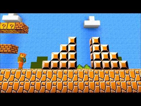 Minecraft Mario Bros. first level 1-1