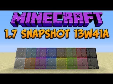 Minecraft 1.7: Snapshot 13w41a Stained Glass & Server Icons