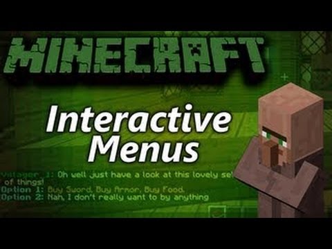 Interactive Conversation Menus in Minecraft [RPG Style]