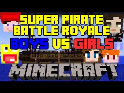 Minecraft Mini Game - Pirate Battle - Boys Vs Girls