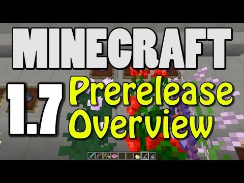 Minecraft 1.7 Prerelease Overview (NEW BIOMES! STAINED GLASS! NEW FISH! NEW FLOWERS!)