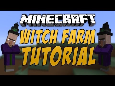 Minecraft 1.7.1: Best Witch Farm Tutorial WITHOUT Witch Hut