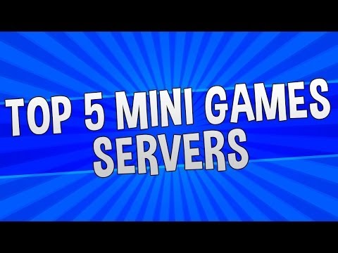 TOP 5 MINECRAFT MINIGAME SERVERS (Best Minecraft Servers)