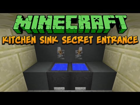 Minecraft: Kitchen Sink Secret Entrance Tutorial