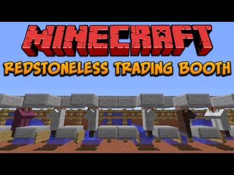 Minecraft: Redstoneless Villager Trading Booth
