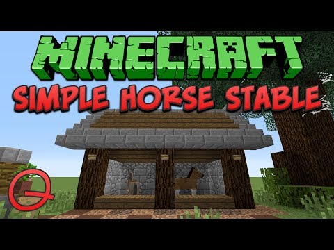 Minecraft: Simple Horse Stable (Quick) Tutorial