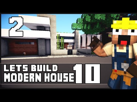 Minecraft Lets Build: Modern House 10 - Part 2 + World Download