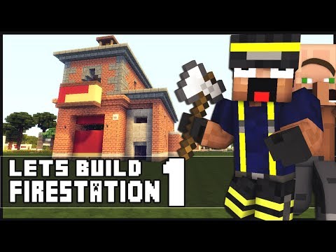 Minecraft Lets Build: SimCity Firestation - Part 1