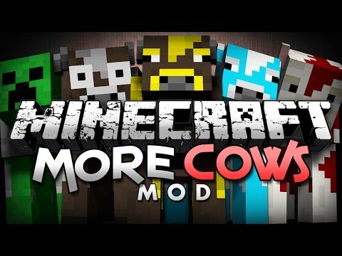 Minecraft Mod Showcase: More Cows - 12 NEW COWS TO LOVE!