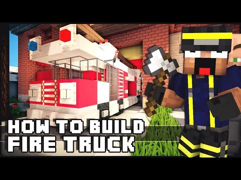Minecraft Vehicle Tutorial - Fire Truck