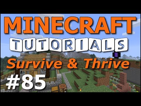 Minecraft Tutorials - E85 New Fishing and Water Breathing (Survive and Thrive Season 7)