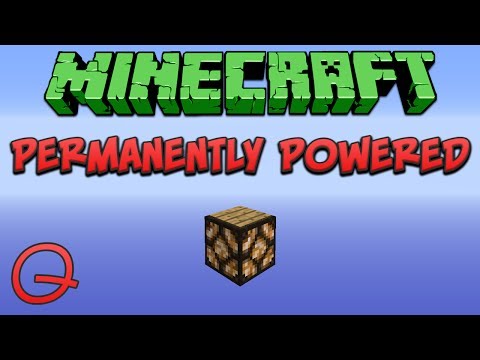 Minecraft: Permanently Powered Redstone Lamp (Quick) Tutorial