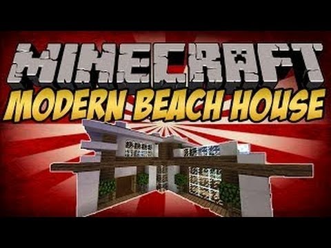 Minecraft House Tutorial: Modern Beach House Tutorial (Minecraft Building Tips)