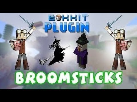 FLY ON BROOMSTICKS in MINECRAFT