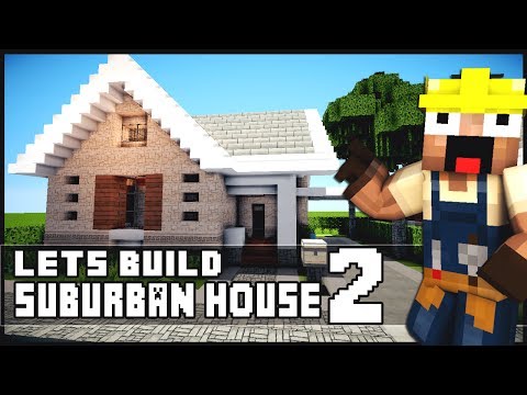 Minecraft House Tutorial: Suburban House - Part 2 + Download