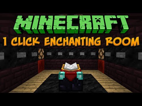 Minecraft: 1 Click Enchanting Room Tutorial