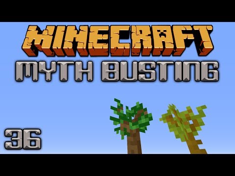 Drop Rates Of New Trees In 1.7 [Minecraft Myth Busting 36]