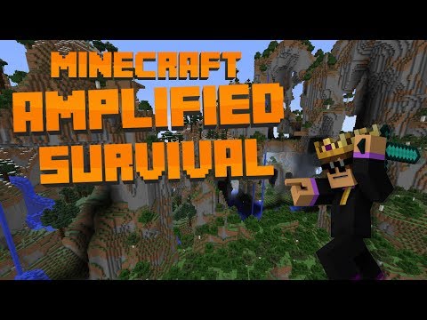 Minecraft: Amplified Survival #1 - FLOATING ISLANDS!