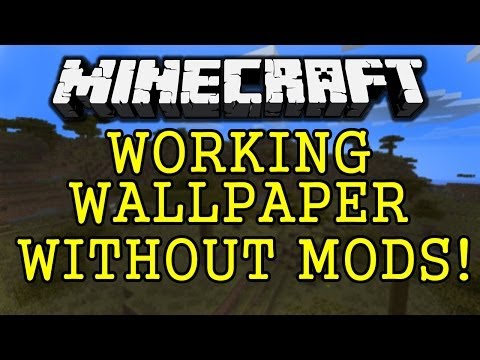 Wallpaper in Vanilla Minecraft (WITHOUT MODS)