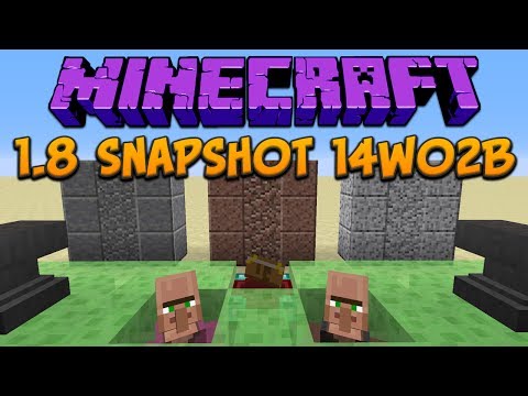 Minecraft 1.8: Snapshot 14w02b: Slime Block, Granite, Diorite, Andesite, Enchanting & Trading!