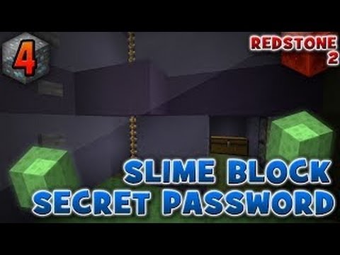 Minecraft:Secret Passcode Combination using Slime Blocks